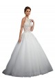 Avorio Abito da ballo Alto Collo Tulle Pizzo Abiti da sposa Online