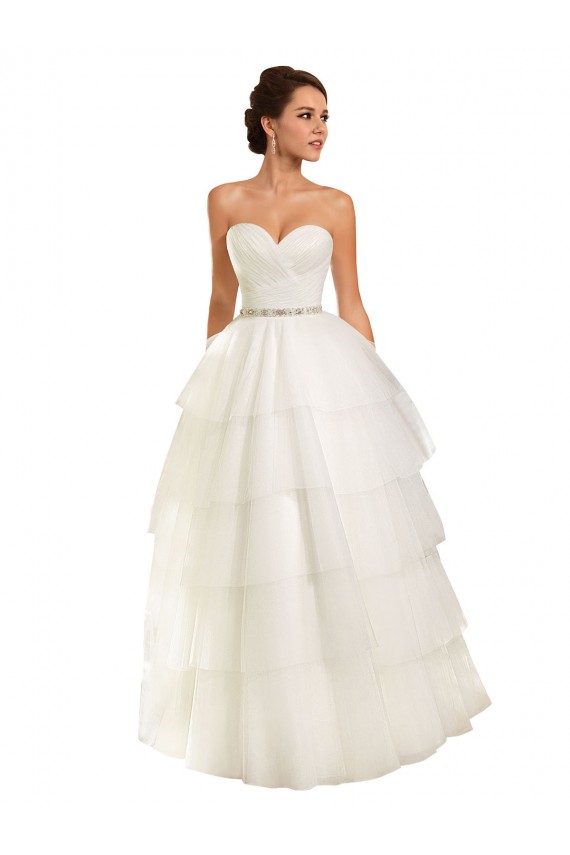 Avorio Abito da ballo Innamorato Tulle Abiti da sposa Online