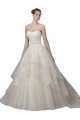 Avorio Abito da ballo Scoop Senza spalline Tulle Pizzo Abiti da sposa Online