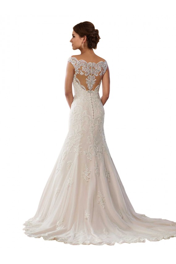 Avorio & Champagne Stile sirena Pizzo Boho Abiti da sposa Online