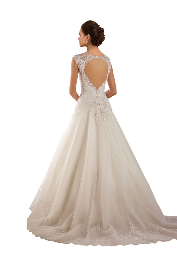 Avorio Linea A Innamorato Pizzo Abiti da sposa Online