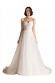 Avorio Linea A Innamorato Sweep treno Tulle Abiti da sposa Online