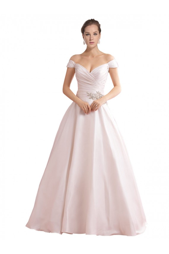 Avorio Linea A Raso Abiti da sposa Online