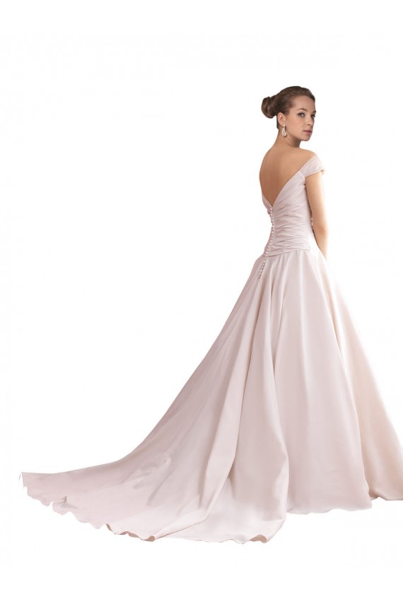 Avorio Linea A Raso Abiti da sposa Online