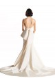 Avorio Stile sirena Capestro Raso Spiaggia Abiti da sposa Online