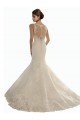 Avorio Stile sirena Illusione Pizzo Abiti da sposa Online