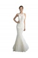 Avorio Stile sirena Illusione Tulle Spiaggia Abiti da sposa Online