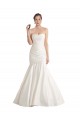 Avorio Stile sirena Senza spalline Raso Spiaggia Abiti da sposa Online