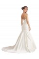 Avorio Stile sirena Senza spalline Raso Spiaggia Abiti da sposa Online