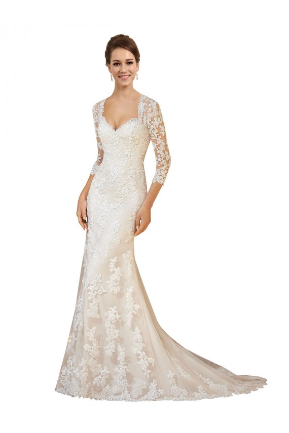 Avorio Tubino Innamorato Pizzo Abiti da sposa Online