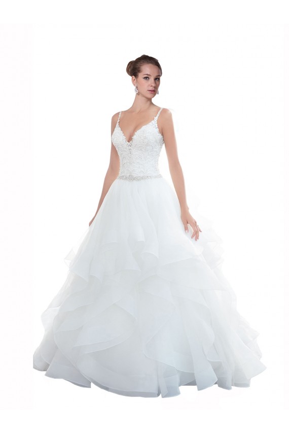 Bianco Abito da ballo Sottili Innamorato Tulle Spiaggia Abiti da sposa Online