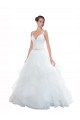 Bianco Abito da ballo Sottili Innamorato Tulle Spiaggia Abiti da sposa Online