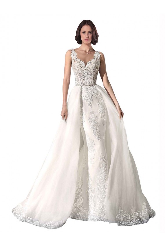 Bianco Stile sirena Innamorato Tulle Pizzo Abiti da sposa Online