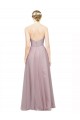 Light Lilac Linea A Innamorato Tulle Pizzo Lunga Abiti da damigella donore Online