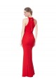 Rosso Stile sirena Capestro Alto Collo Crespo Elastico Lunga Formali Abiti da damigella donore / Abiti da sera / Abiti da ballo Online