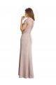 Stile sirena Scoop Alto Collo Chiffona Pizzo Lunga Abiti da damigella donore Online