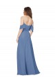 Windsor Blu Linea A Senza spalline Chiffona Lunga Abiti da damigella donore Online