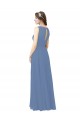 Windsor Blu Tubino Illusione Innamorato Chiffona Lunga Abiti da damigella donore Online
