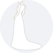 Coda a strascico cappella Abiti da sposa Online